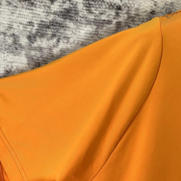 Puma Sport Lifestyle Short Sleeve Golf Polo Shirt Orange Stripe Logo - Men's XL‎ - Picture 4 of 12